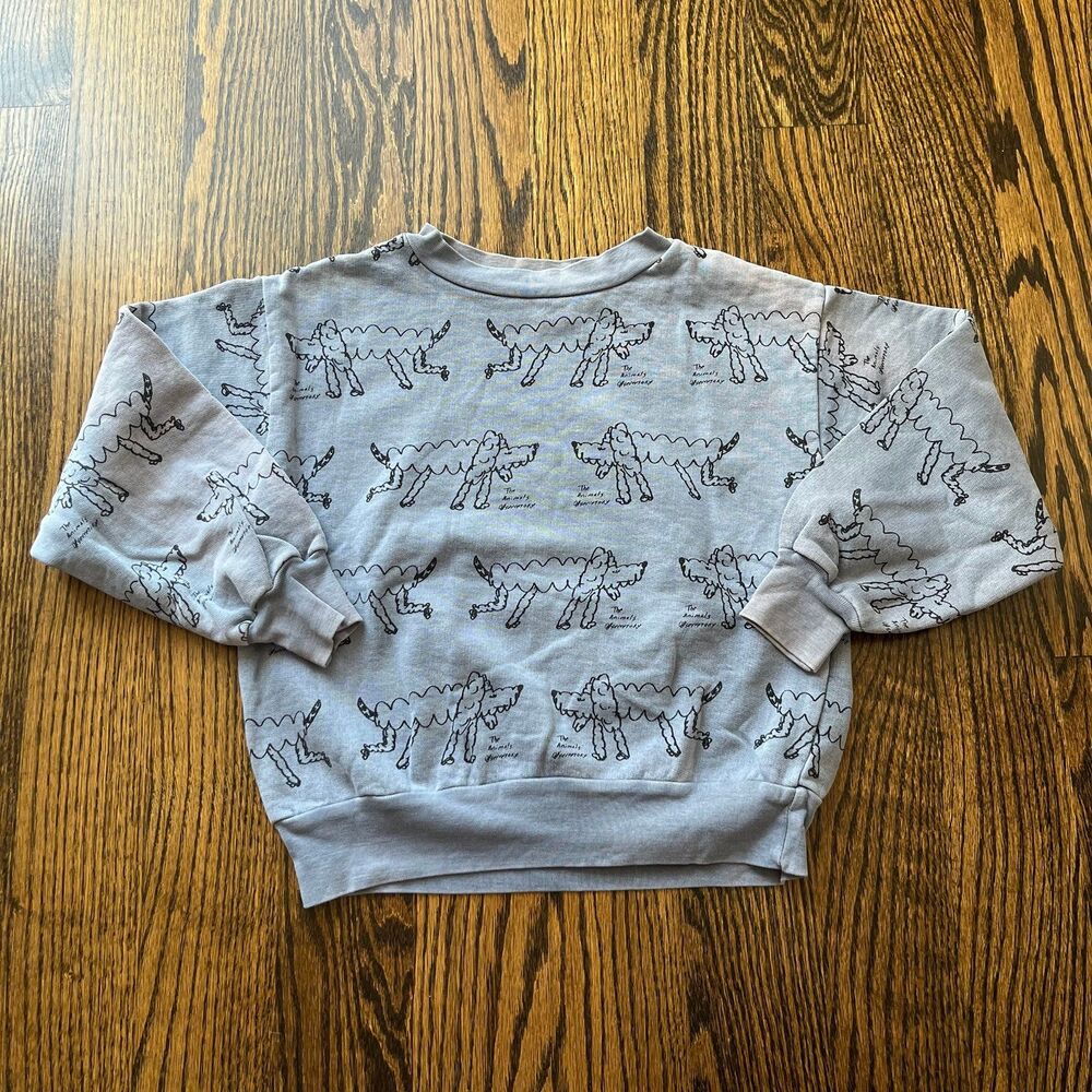 The Animal Observatory Dog Print Crewneck Sweatshirt (6Y)
